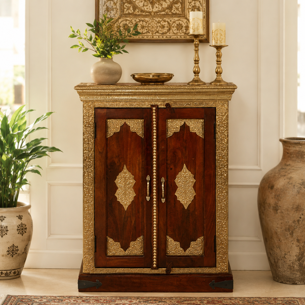 Winsome Hand Carved Cabinet