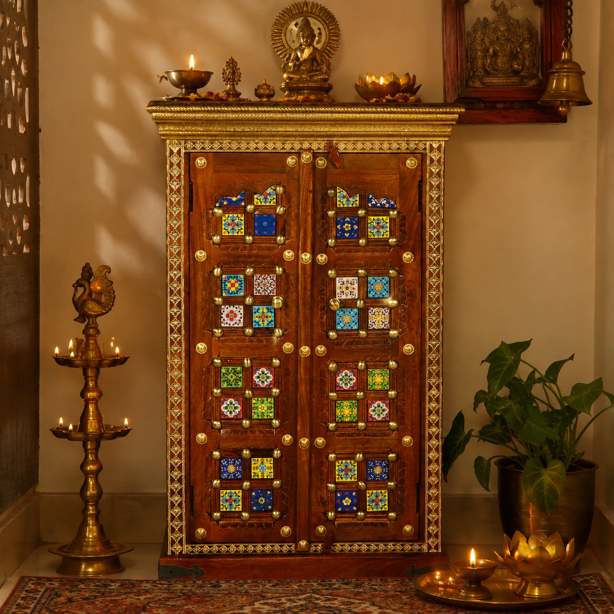 Pushp Hand Carved Mandir