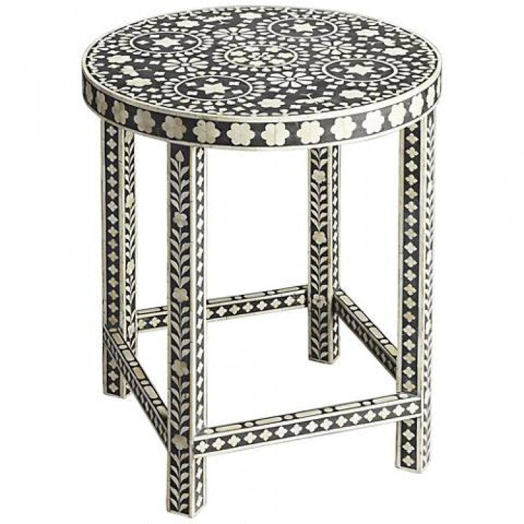 Rahele Bone Inlay Side Table