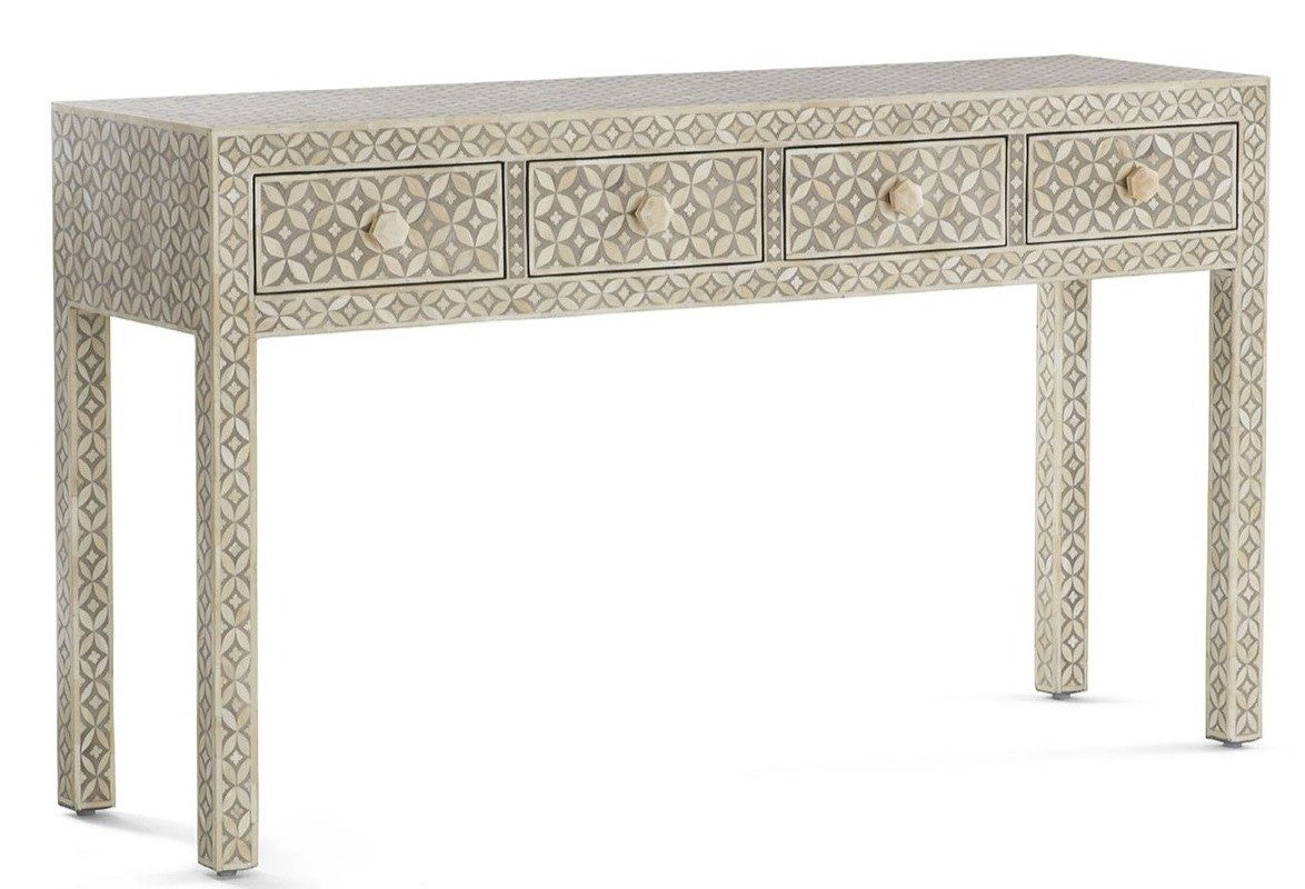 Quinn Bone Inlay Console Table