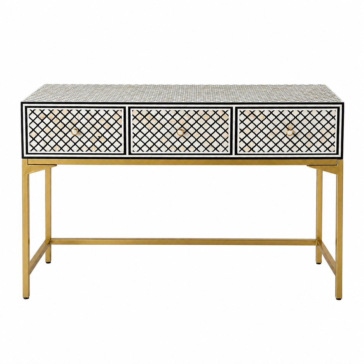 Falcon Mother of Pearl Inlay Console Table