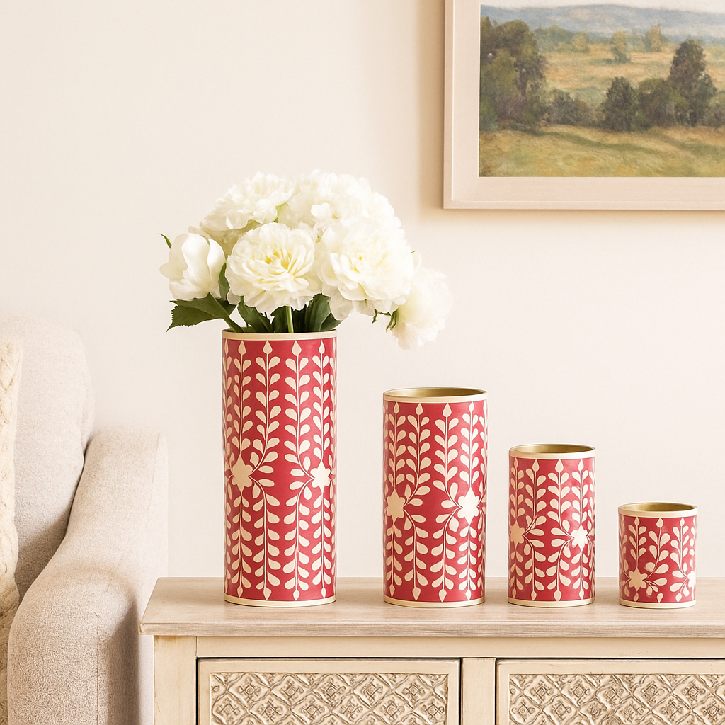 Omni Bone Inlay Vase