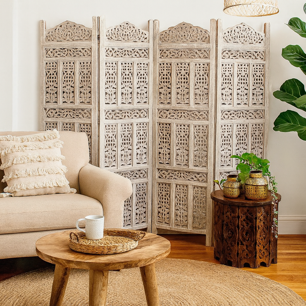 Lois Carved Room Divider