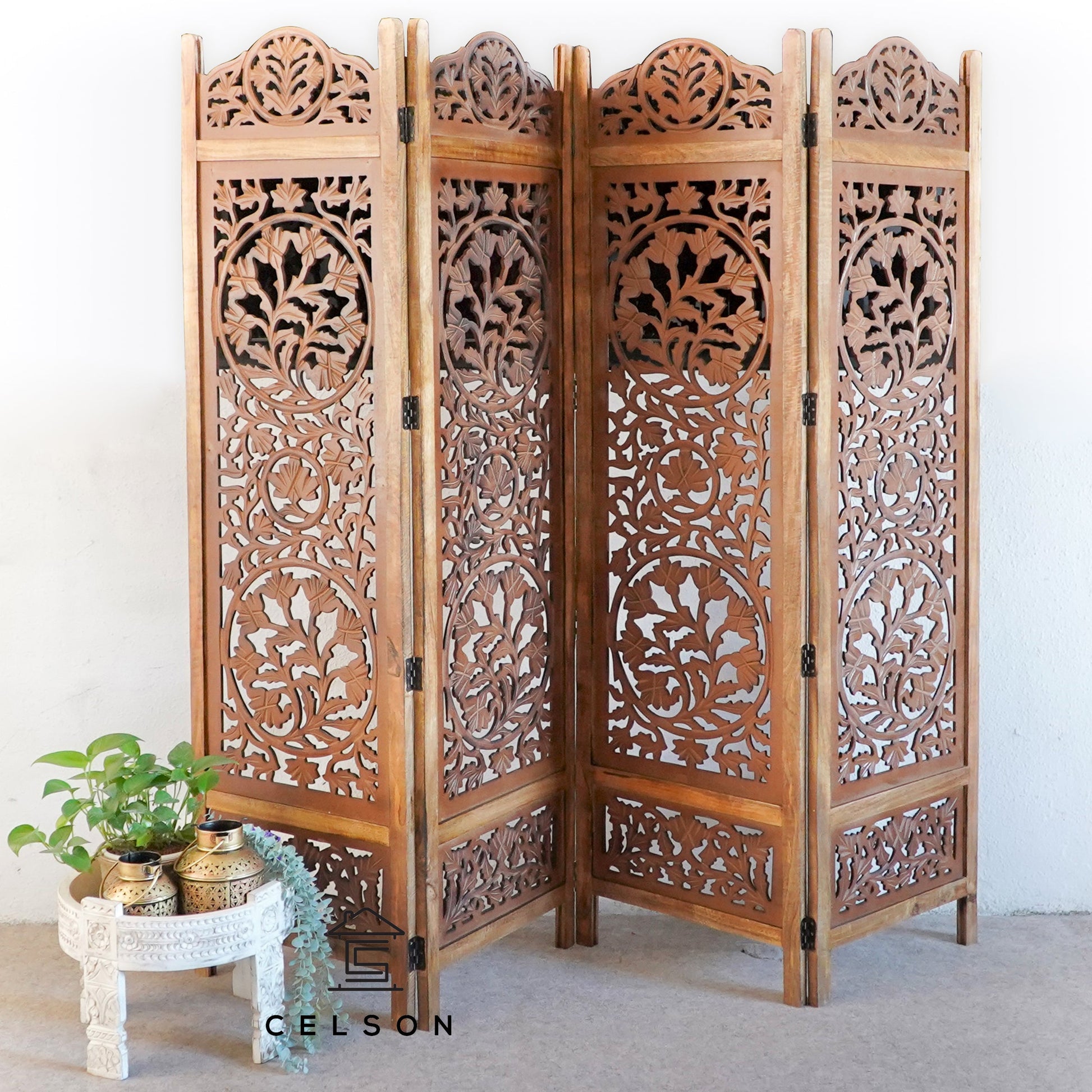 Ava Carved Room Divider