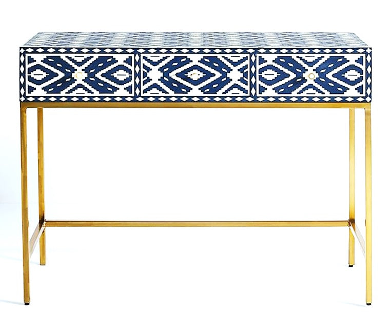 Gemma Bone Inlay Console Table