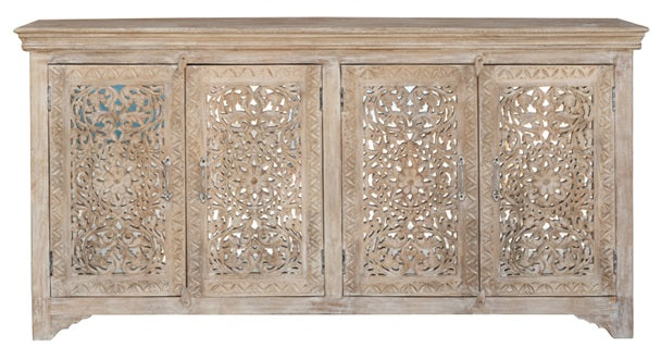 Riva Hand Carved Wooden Sideboard
