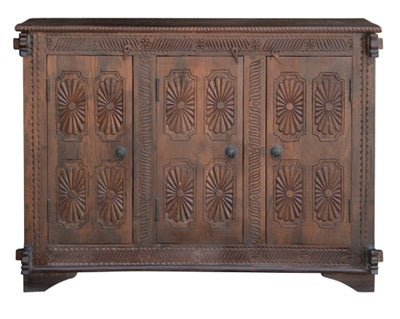 Naina Hand Carved Wooden Sideboard