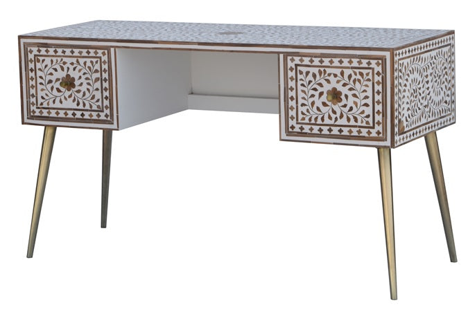 Sarah Hand Carved Wooden Study Table