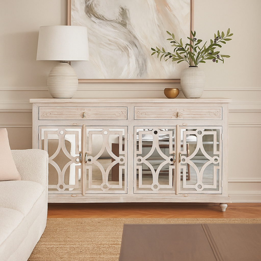 Willow Hand Carved Sideboard