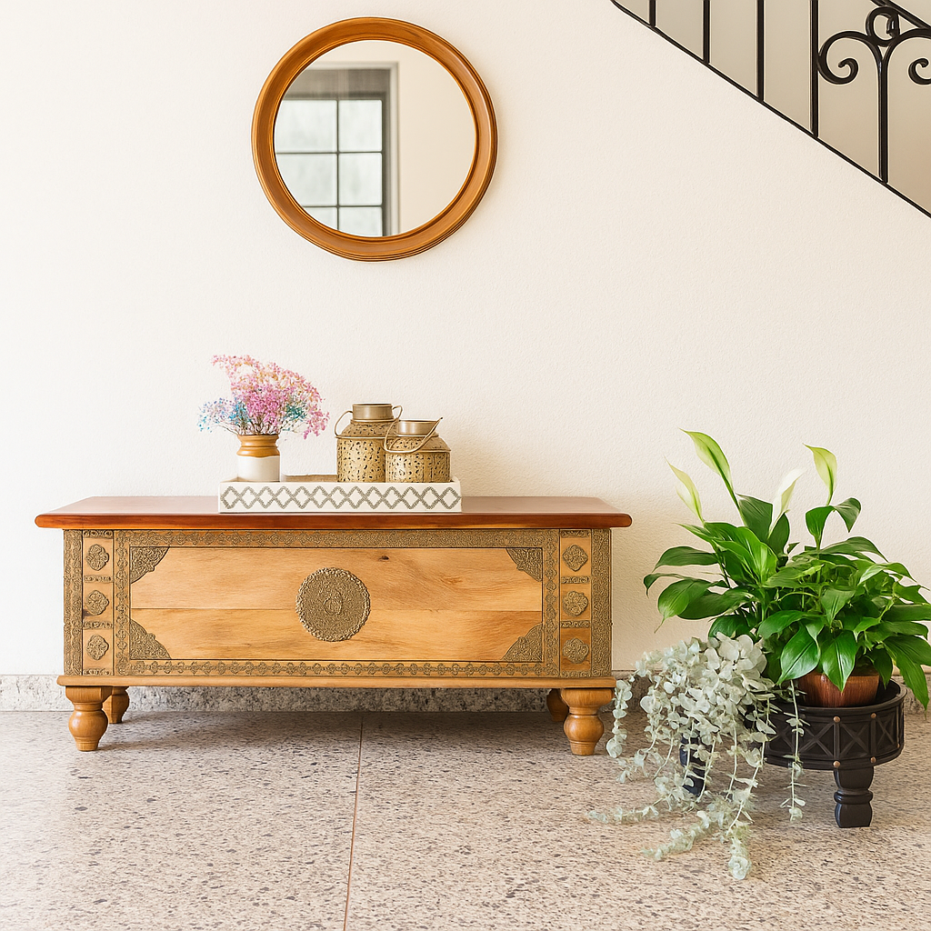 Simon Brass Fitted Heritage Trunk