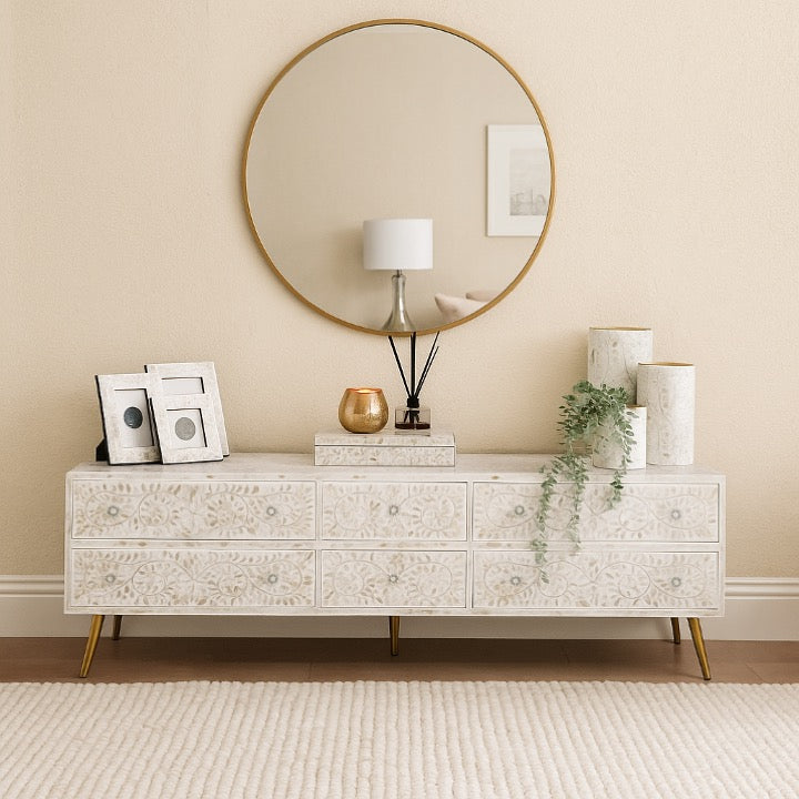 Avalino Mother of Pearl Inlay TV Cabinet