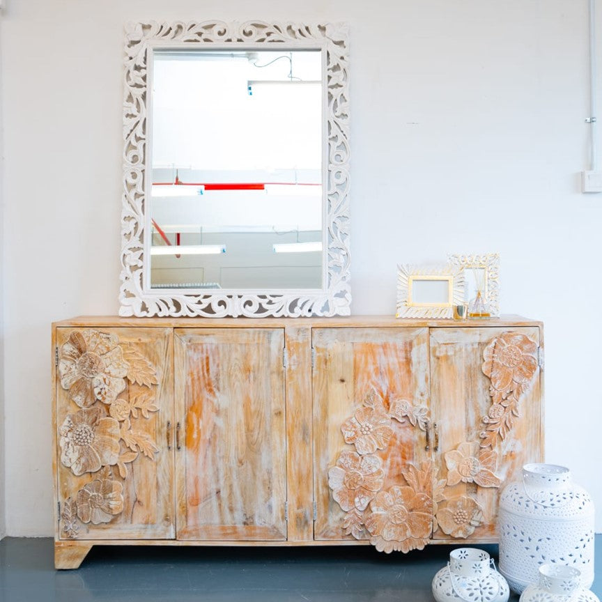 Fionna Hand Carved Side Board