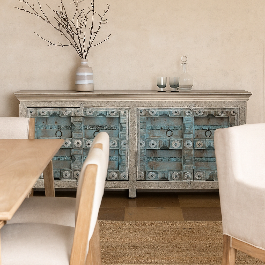 Wiki Hand Carved Wooden Buffet