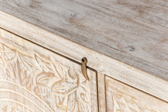 Rehman Hand Carved Wooden Buffet