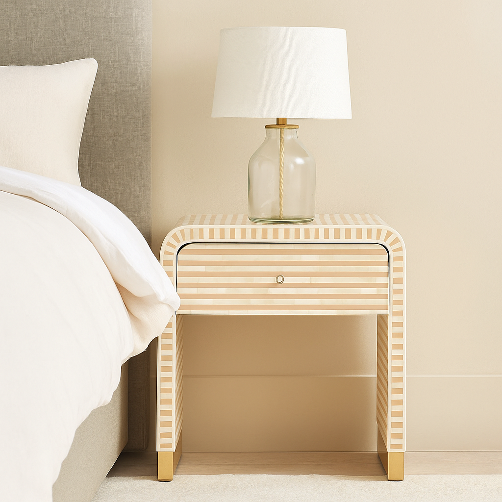 Steven Bone Inlay Bedside