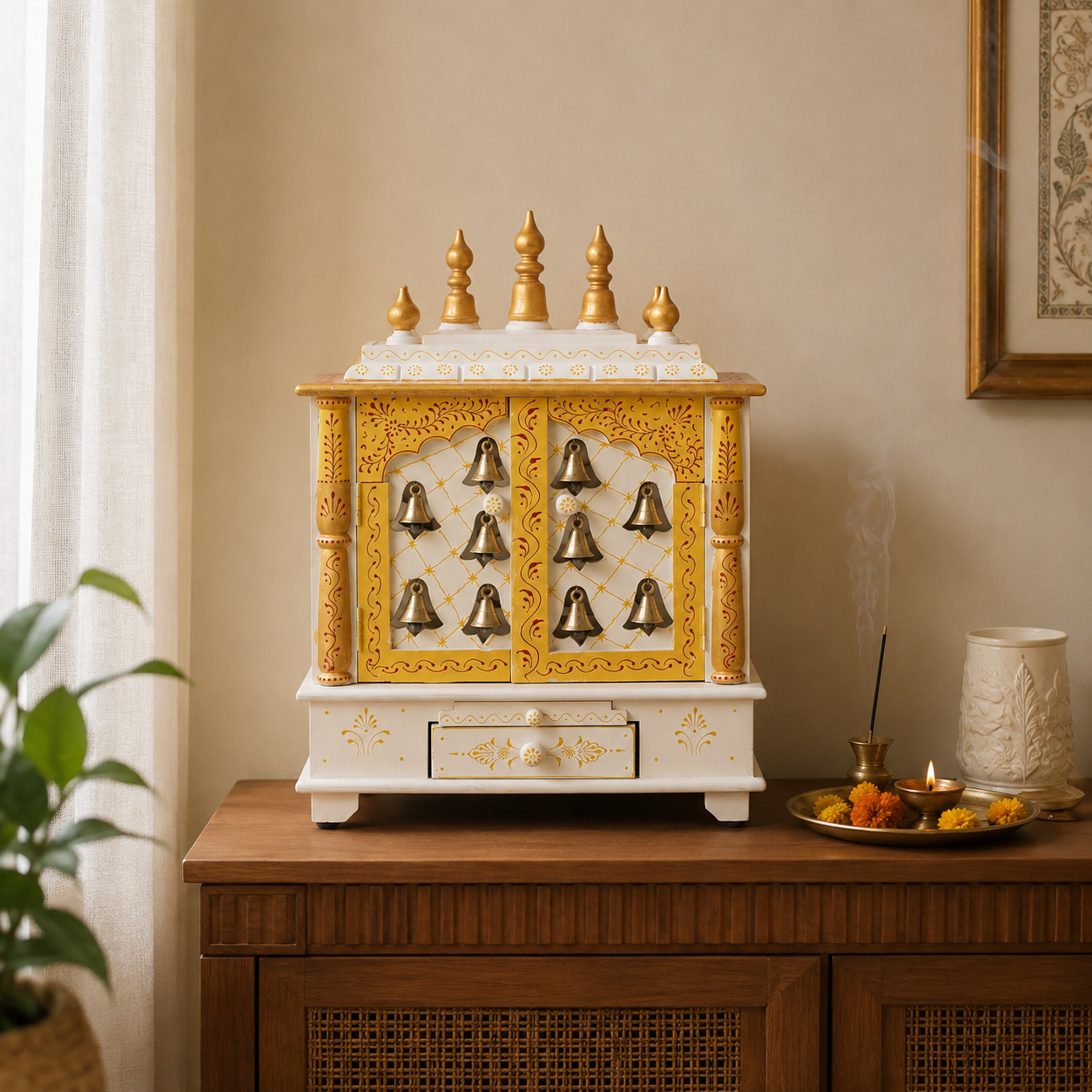 Devi Wooden Carved Mandir