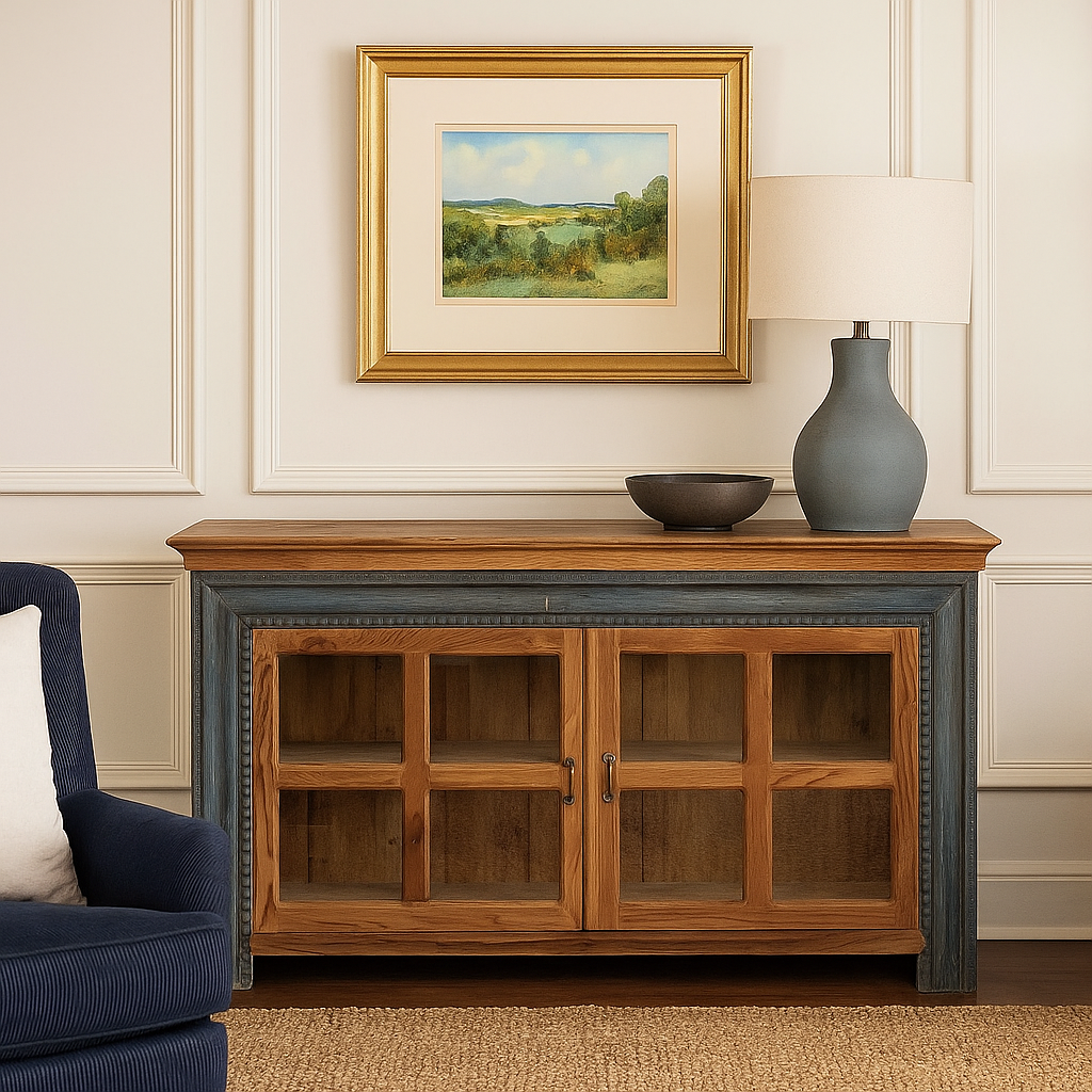 Theo Carved Wooden Sideboard