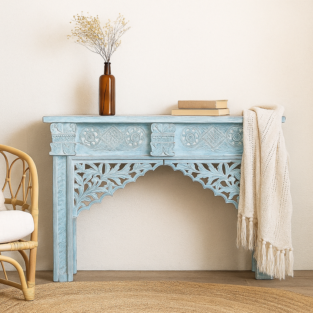 Kah Lai Hand Carved Wooden Console Table
