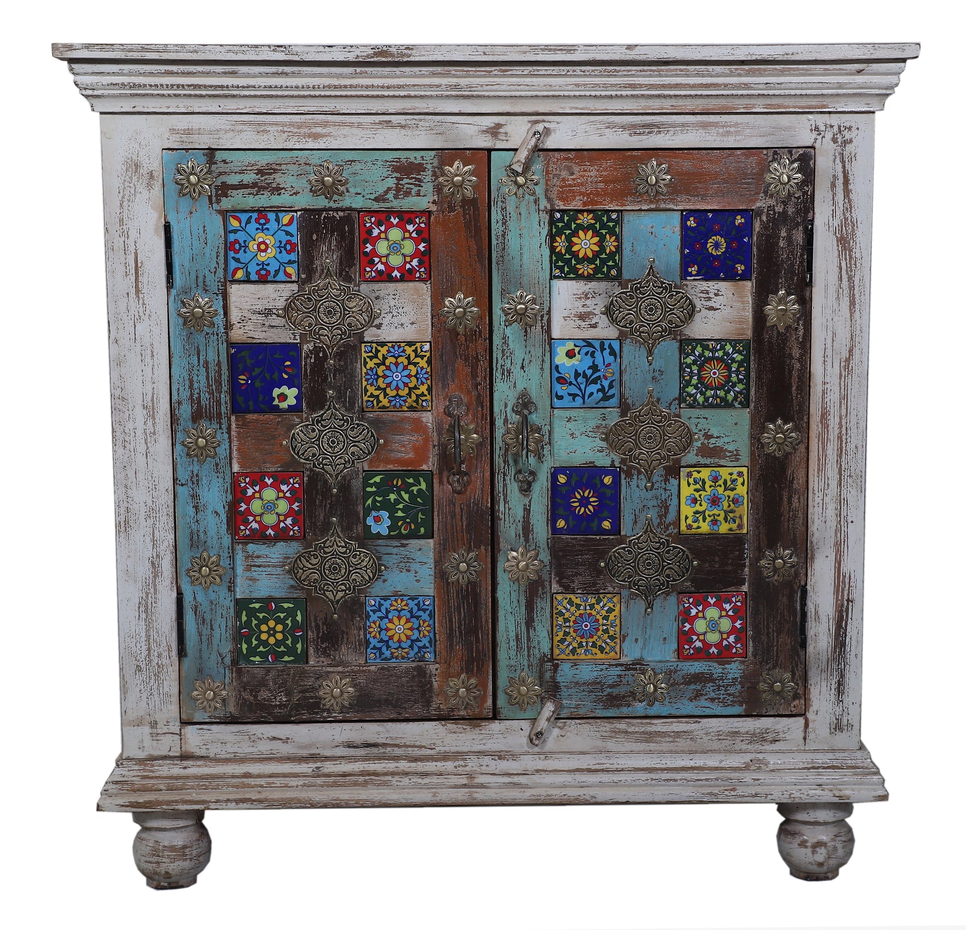 Mandy Carved Tile Cabinet