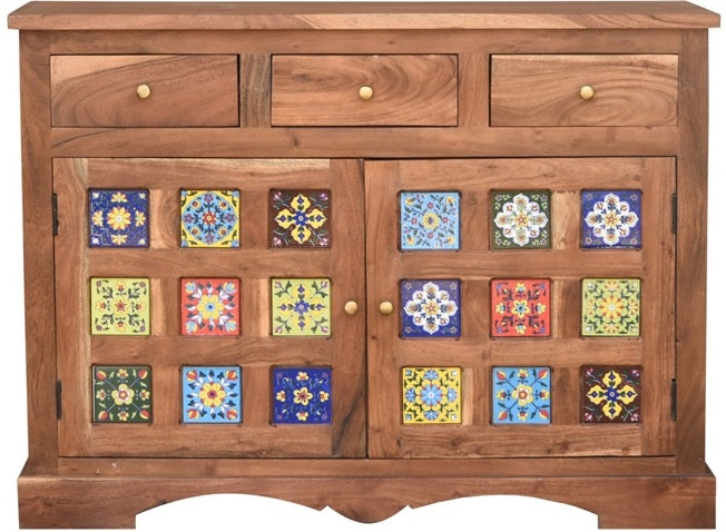 Meena Carved Wooden Cabinet