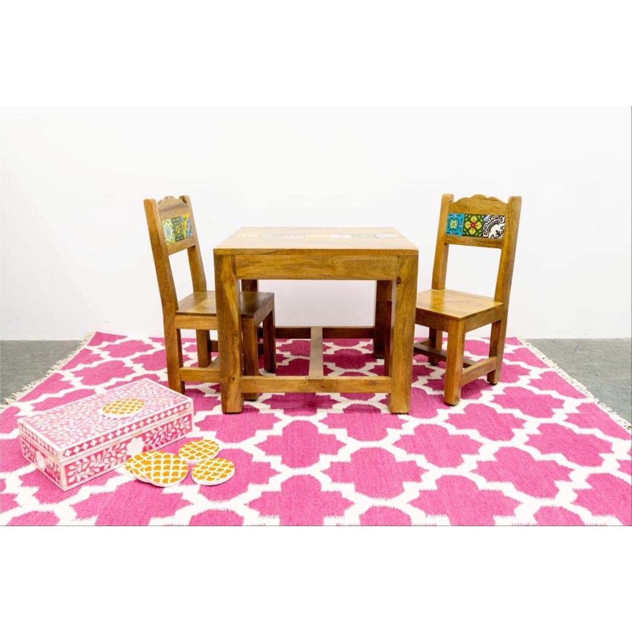 Chalotra Wooden Chairs and Table