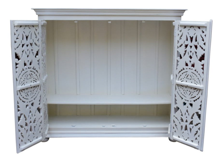 Celio Hand Carved Wooden TV Cabinet
