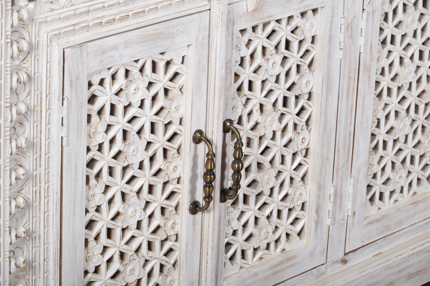 Shelly Hand Carved Sideboard