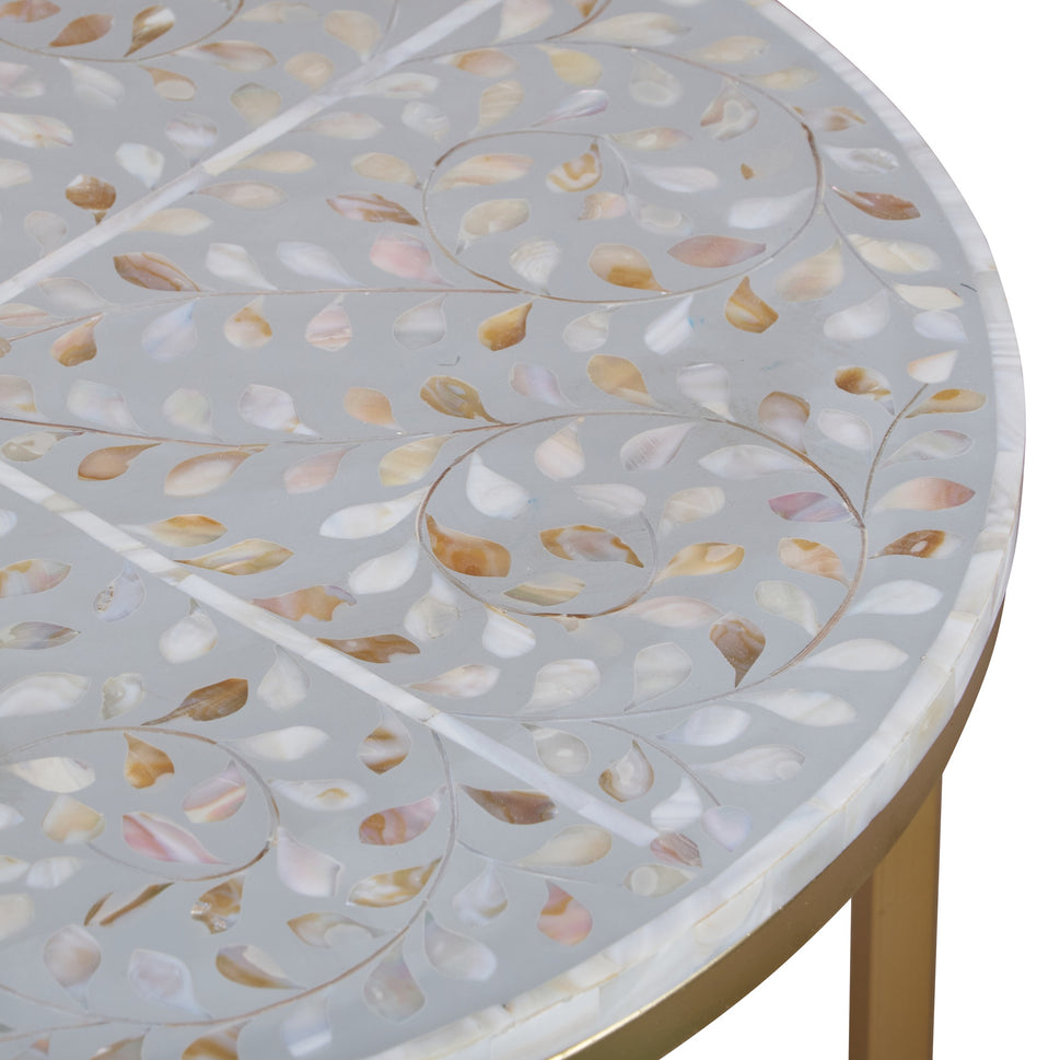 Emma Mother of Pearl Inlay Nesting Table