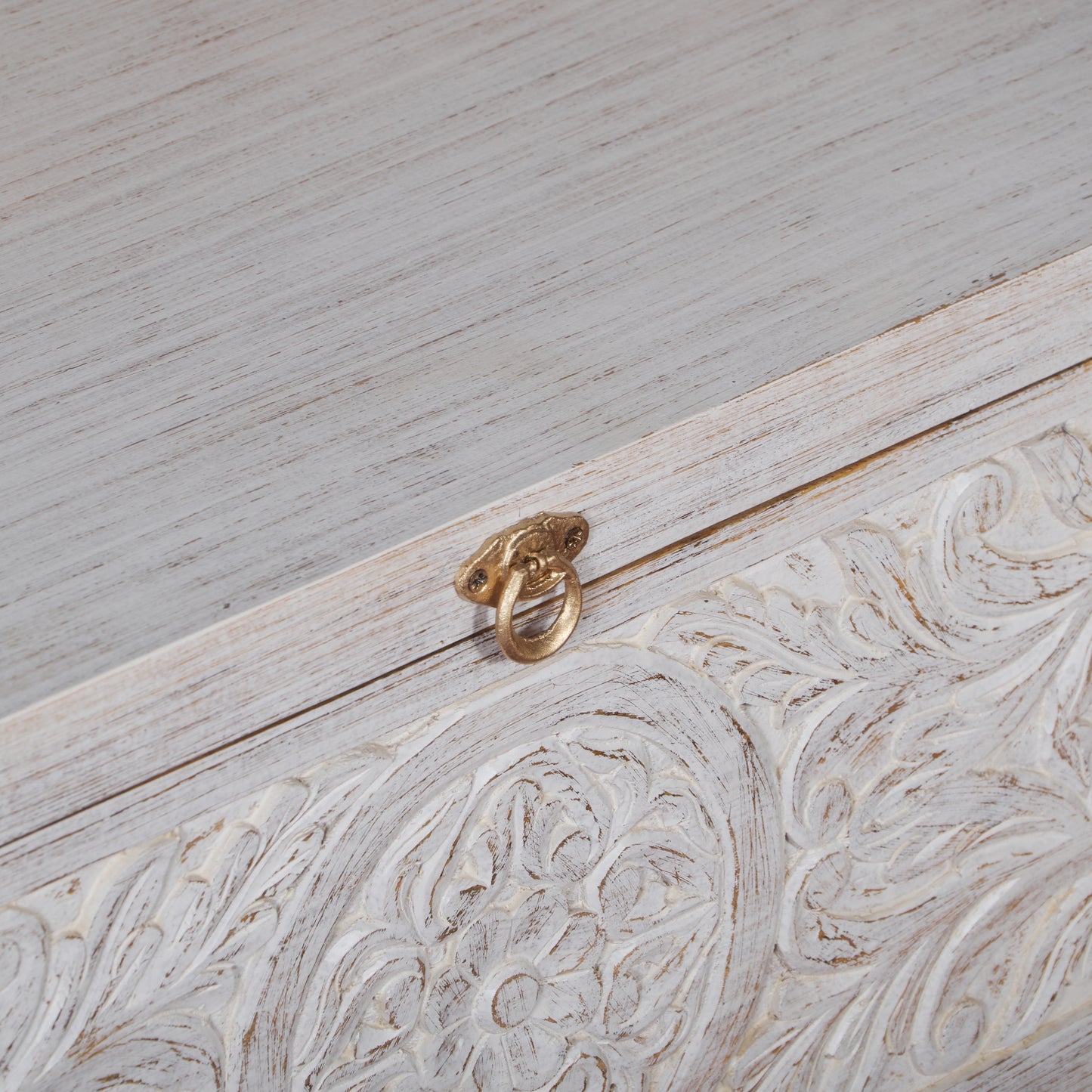 Yana Carved Storage Trunk