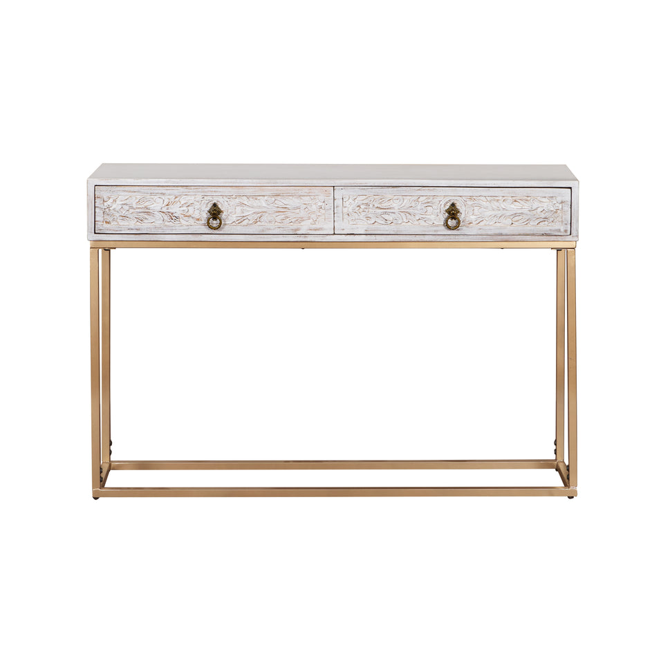 Abby Hand Carved Console Table