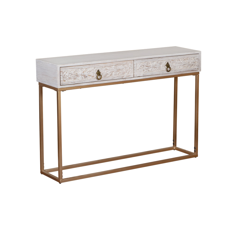 Abby Hand Carved Console Table