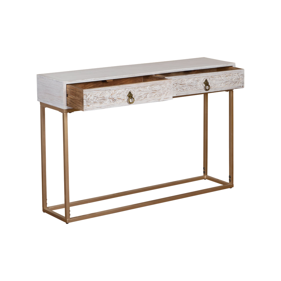 Abby Hand Carved Console Table