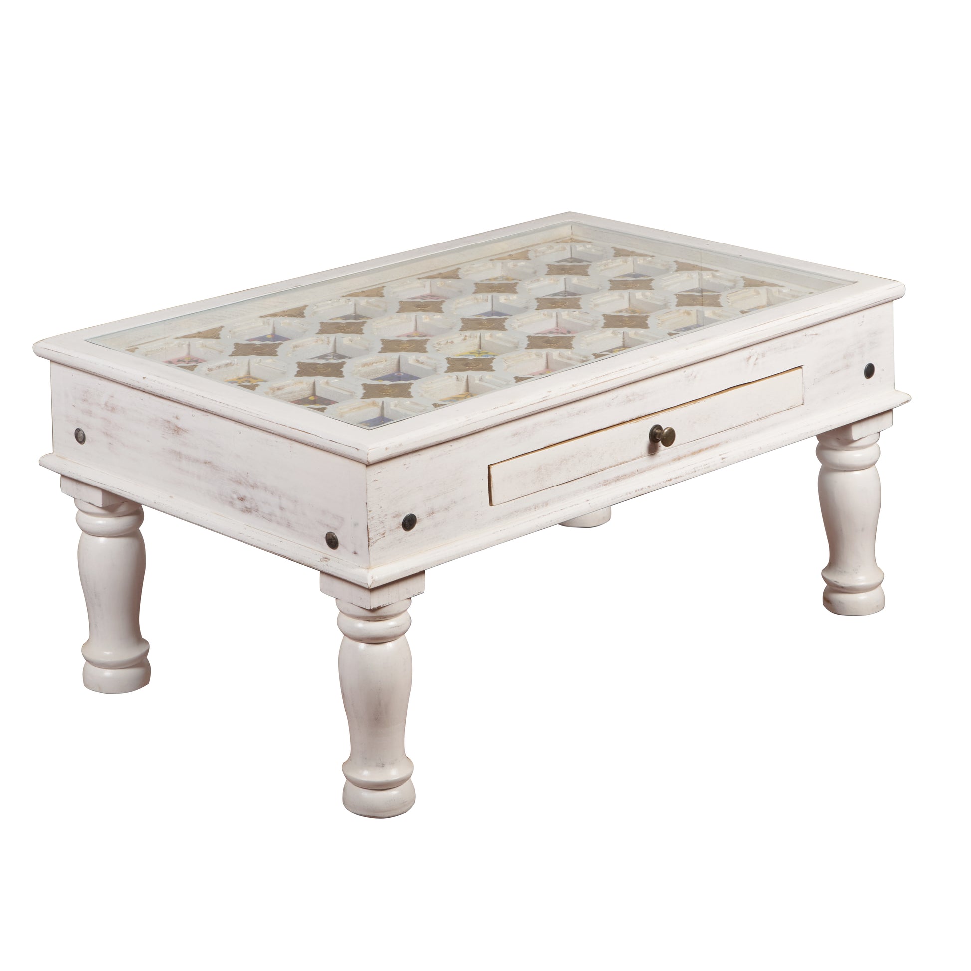 Julie Hand Carved Coffee Table