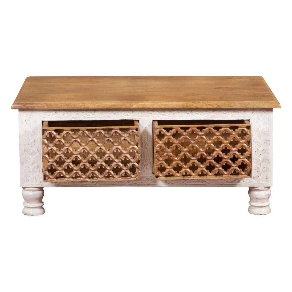 Milan Hand Carved Coffee Table