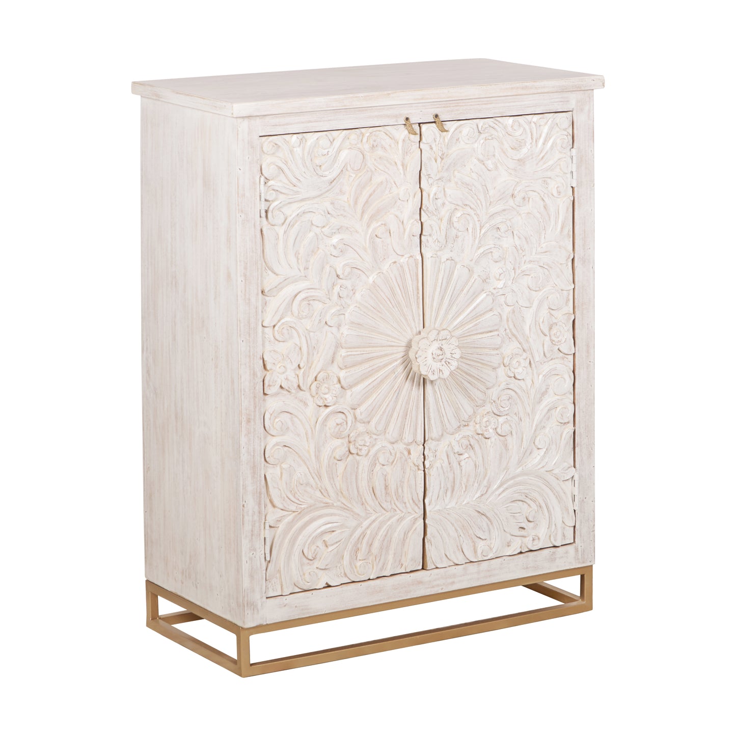 Dalva Indian Wood Bar Cabinet