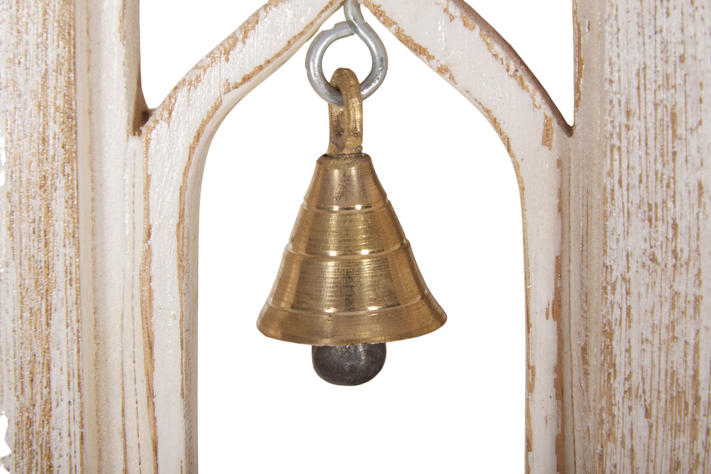 Akira Hand Carved Room Divider with Brass bells