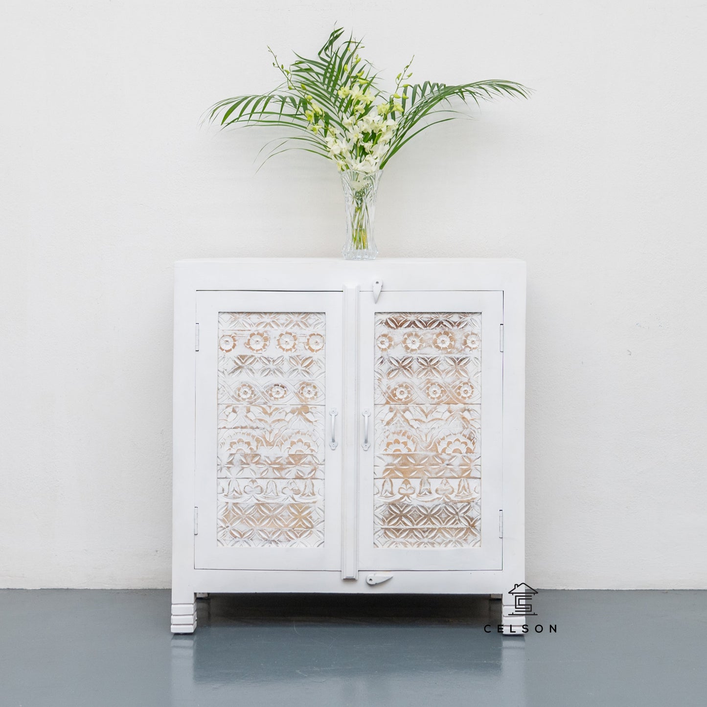 Anna Carved Wooden Chest