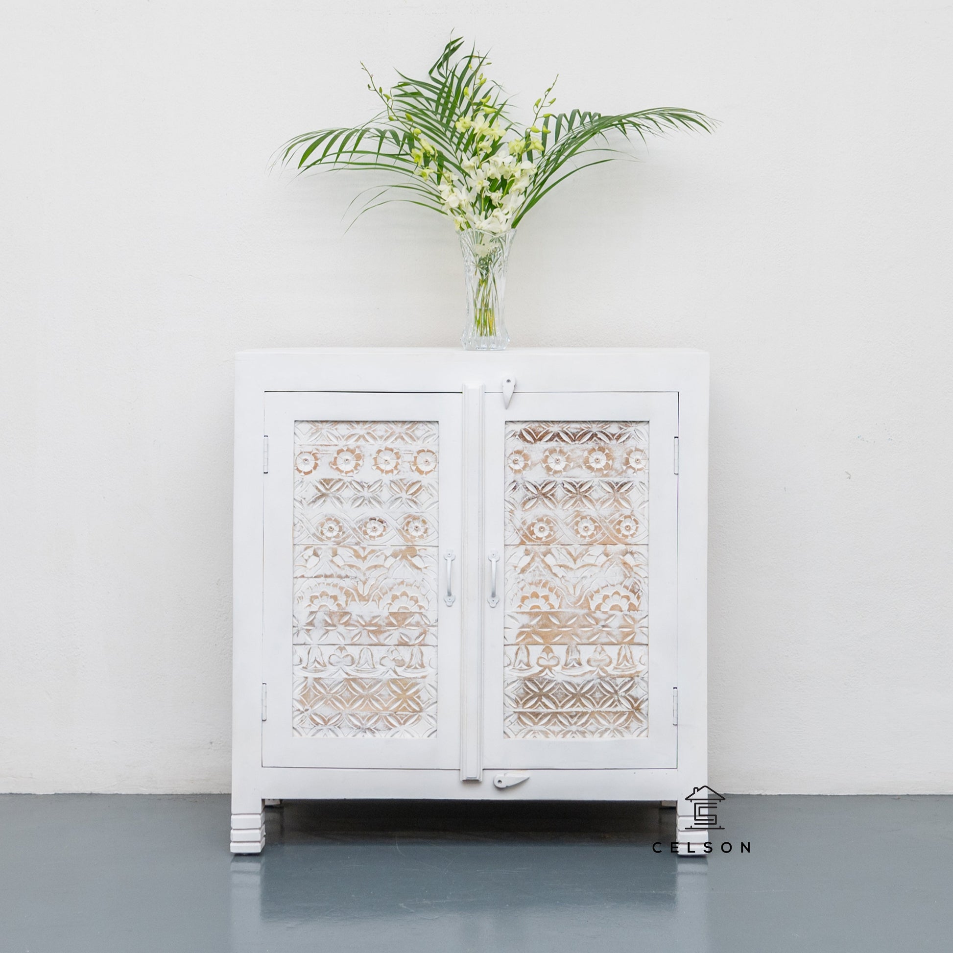 Anna Carved Wooden Chest