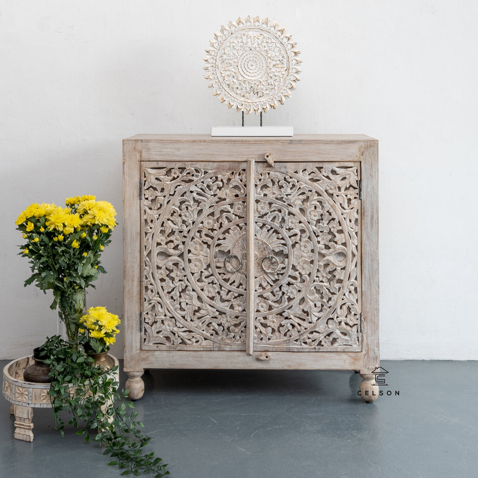 Rorry Carved Wooden Chest