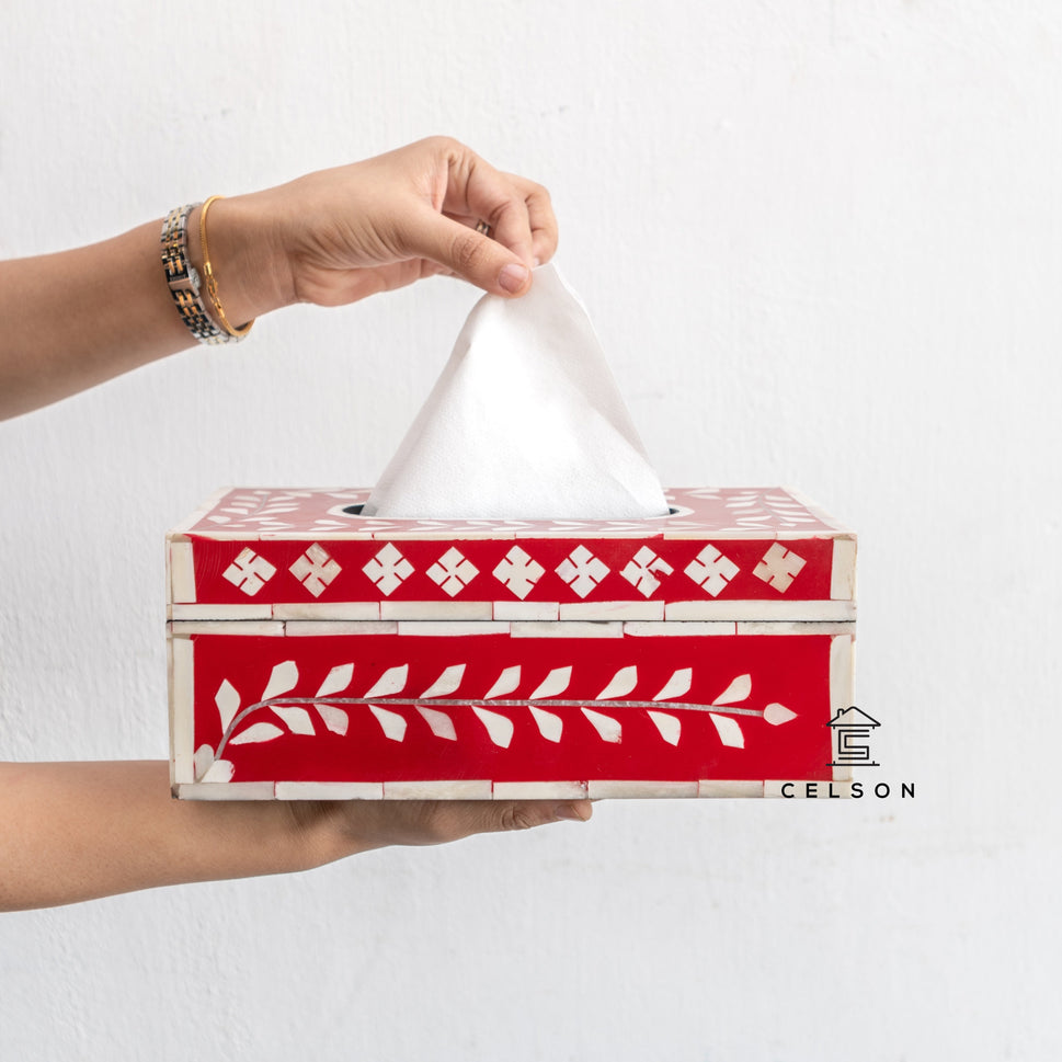 Obie MOP Inlay Tissue Box
