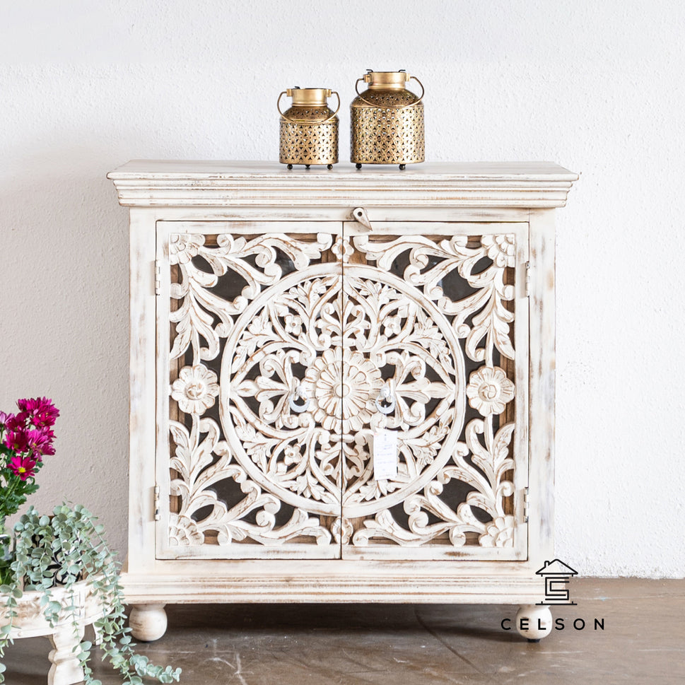 Nicole Carved Wooden Cabinet
