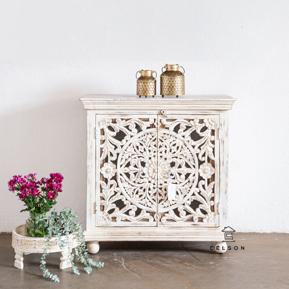 Nicole Carved Wooden Cabinet