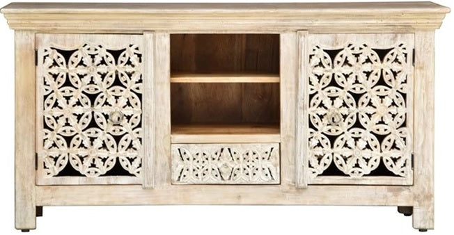 Linehan Hand Carved Wooden TV Cabinet