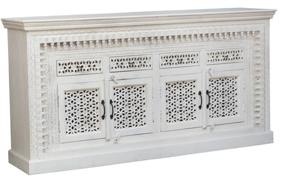 Chen Hand Carved Wooden Sideboard