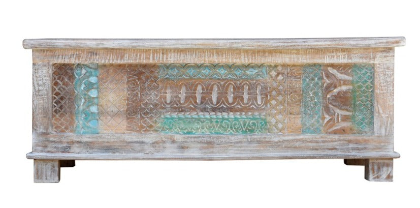 Stella Carved Storage Trunk