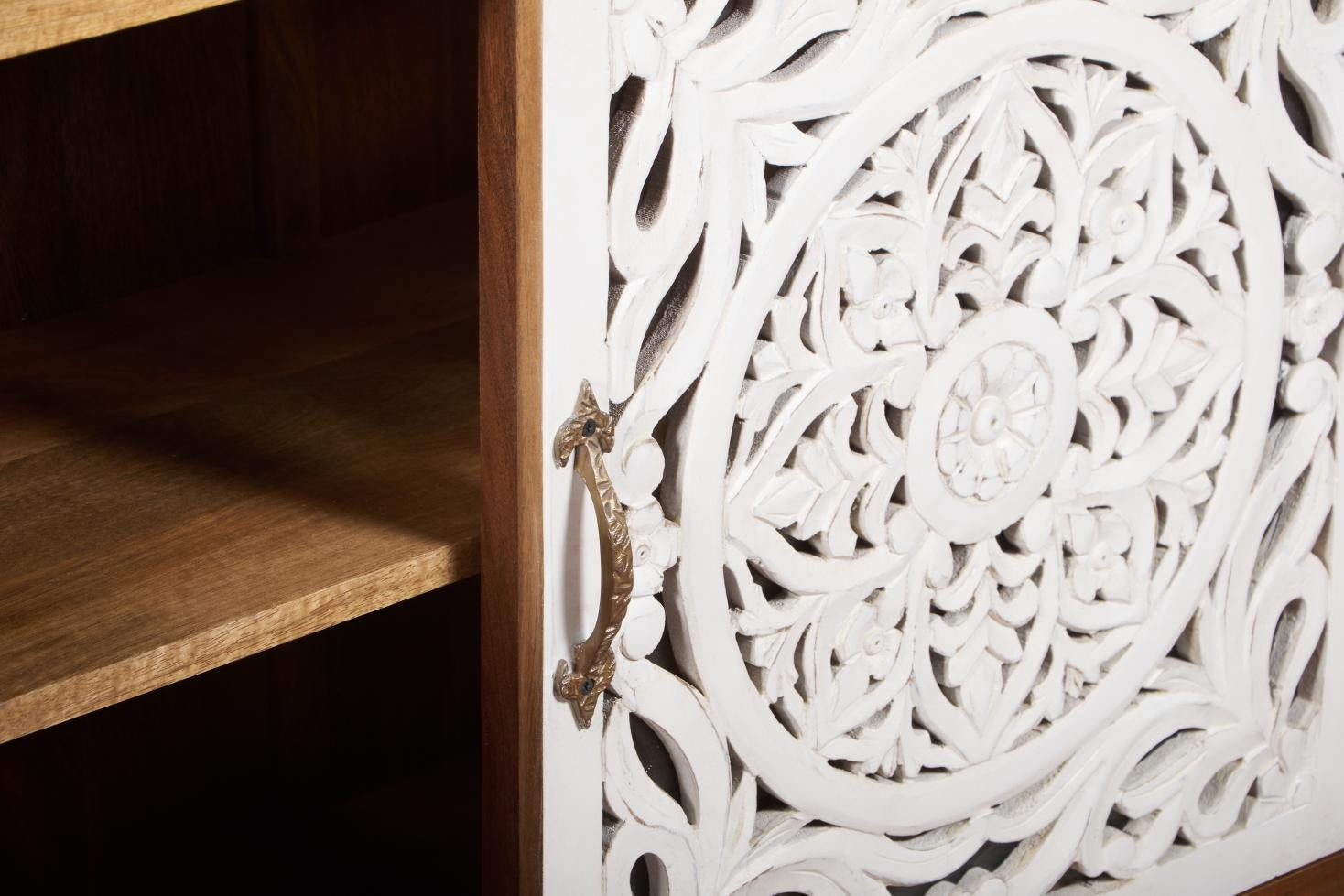 Joseph Carved Wooden Sideboard