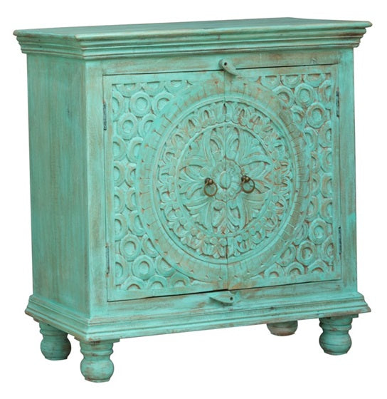 Jiya Carved Wooden Cabinet