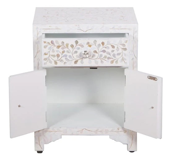 Kelly Mother of pearl Inlay Bedside