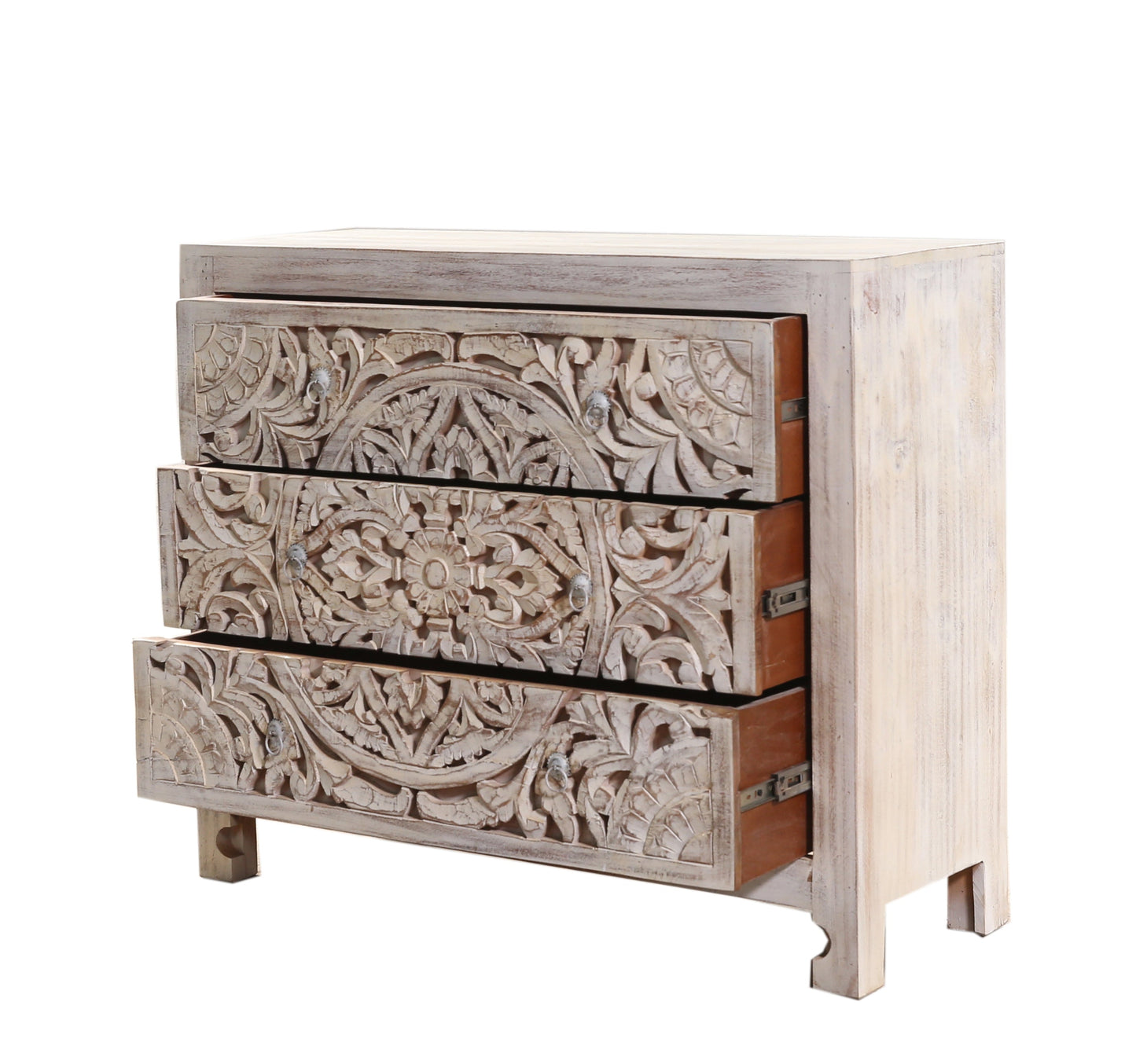 Kate Carved Wooden Chest of Drawer