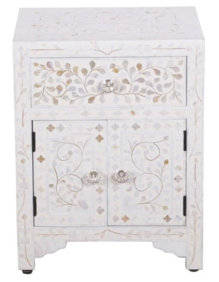 Kelly Mother of pearl Inlay Bedside